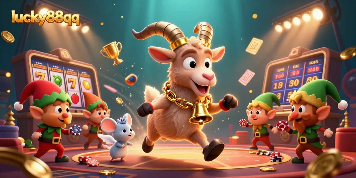 Engage in thrilling casino action with lucky88qq featuring Krampus, angel mouse, and mischievous gremlins.