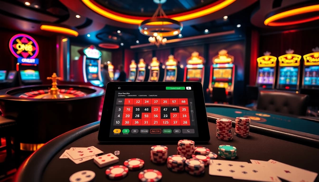Experience thrilling gameplay with the one88 app showcasing vibrant casino elements and high-stakes action.