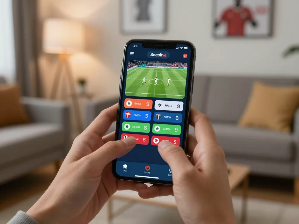 Socolive sports betting app in action during a live match, showcasing bets being placed.