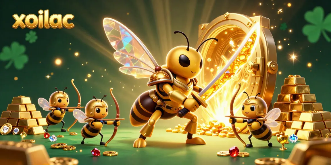 Experience premier gambling excitement with xoilac showcasing vibrant characters and treasure elements.