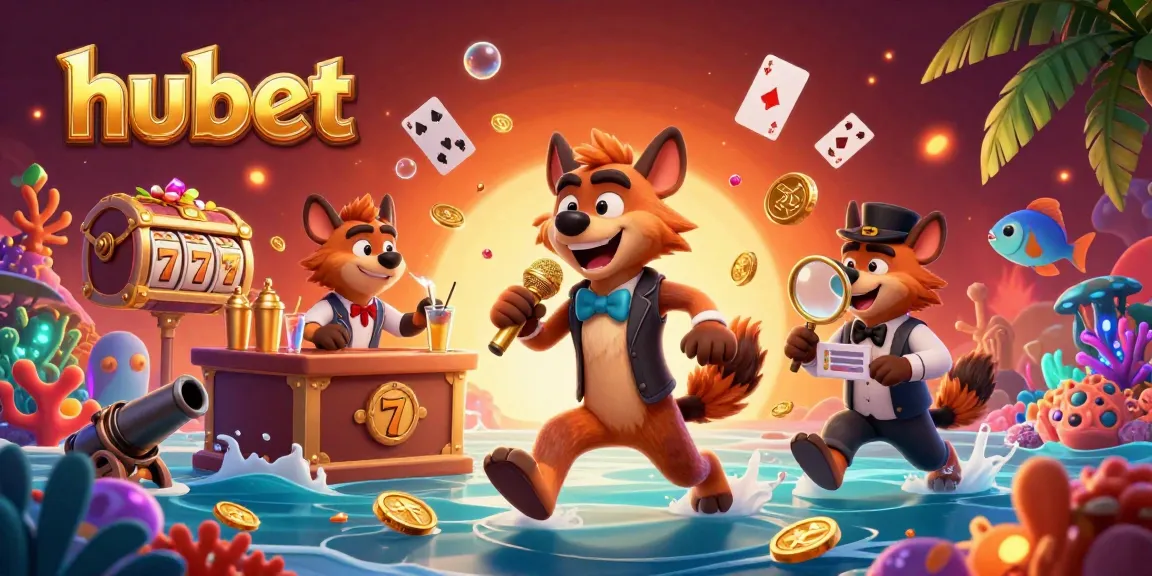 Bet big at hubet with vibrant hyenas serving drinks and entertaining. Enjoy a fun casino atmosphere!