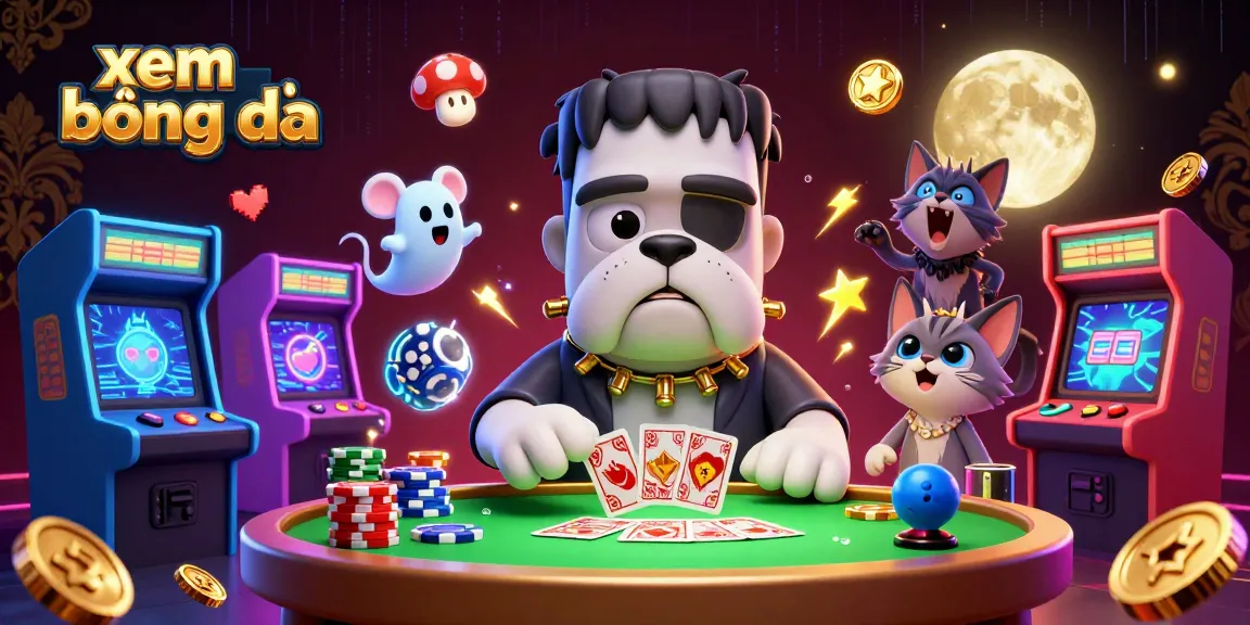Place bets and watch xem bóng đá online with vibrant illustrations featuring unique gaming elements.