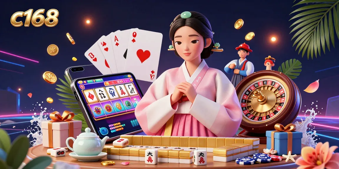 Experience the excitement of c168 with vibrant games and golden wins in this captivating casino scene.