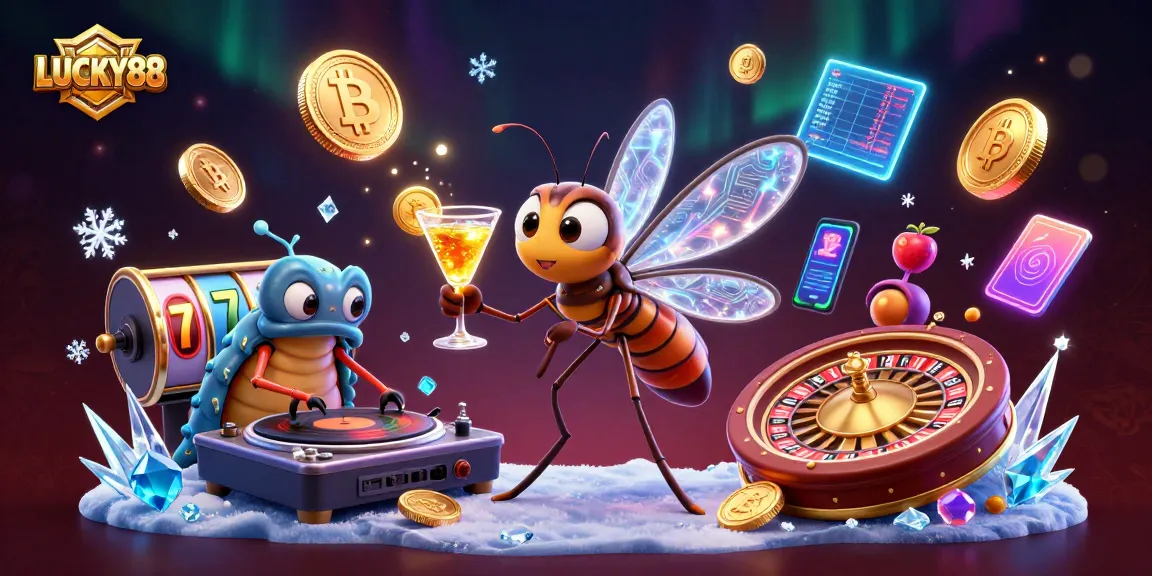 Play LUCKY88 slot with vibrant digital art showing immersive 3D characters and casino elements.