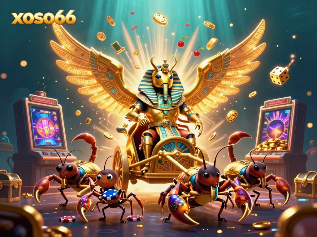 Experience exciting gameplay at xoso66 with vibrant scenes of jackpots and charismatic characters.