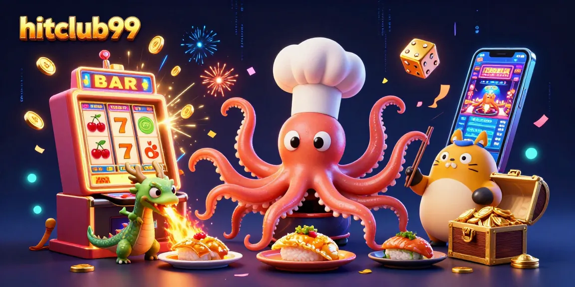 Play thrilling slot games with hitclub99, featuring vibrant characters and explosive wins.