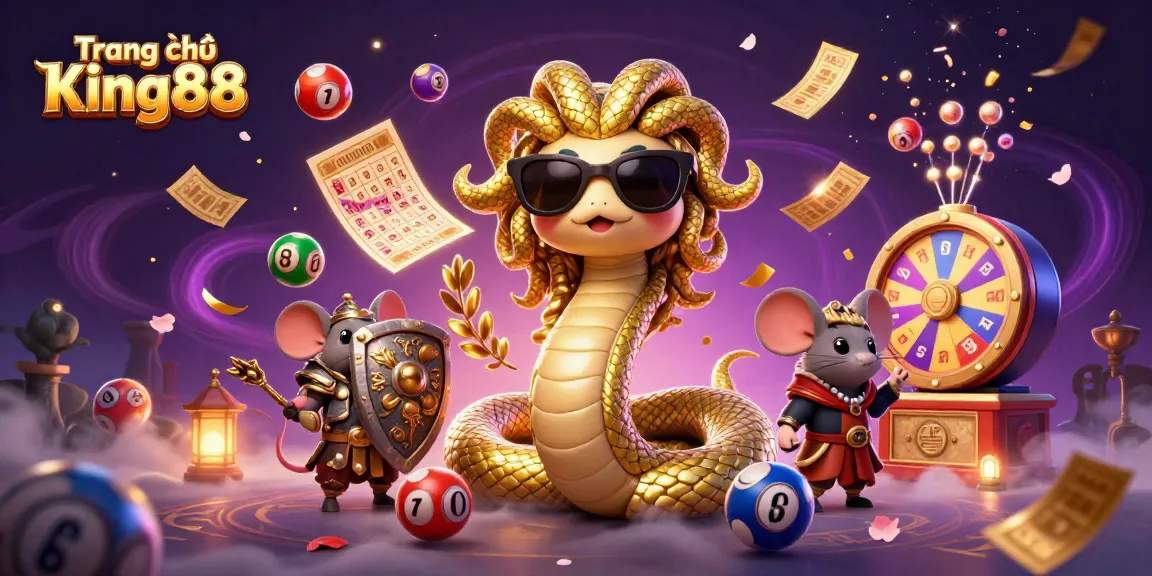 Experience exciting gaming at Trang chủ King88 with colorful lottery elements and a friendly atmosphere.
