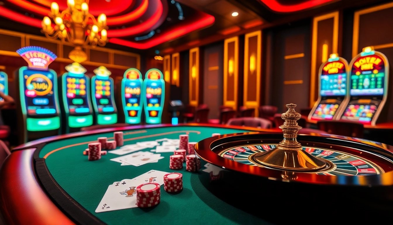 Engage in thrilling gameplay at https://sin88.app/ with vibrant casino visuals featuring roulette, poker, and online interfaces.