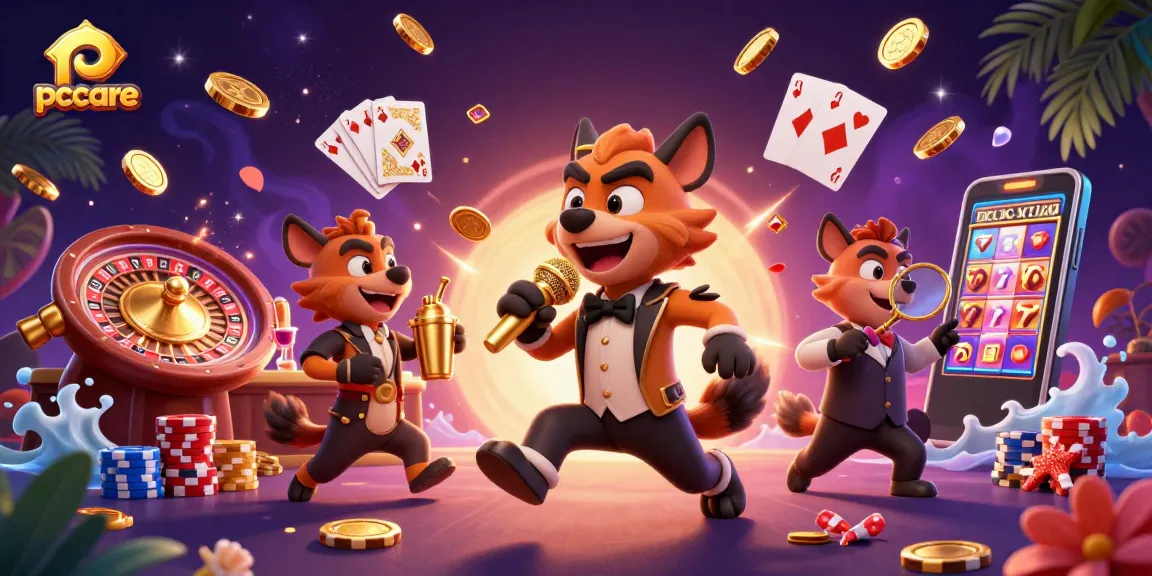 Join the fun at the pccare comedy casino club with hyenas and dynamic casino elements.